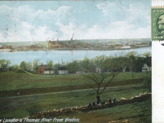 New London and Thames River from Groton
