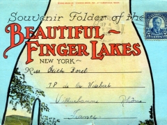 New York Beautiful Finger Lakes Souvenir Folder