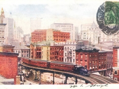 New York Curve on elevated R R