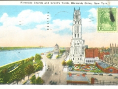 New York Riverside Church and Grant's Tomb Riversiede Drive