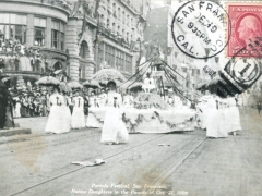 San Francisco Portola Festival Native Daughters in the Parade 1909